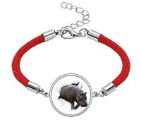 no/no Animal Paper Break Shocks Hippos Lucky Red String Bracelet Rope Bracelet Handmade