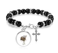 no/no Animal Paper Break Shocks Sheep Beaded Bracelet Boho Jewelry