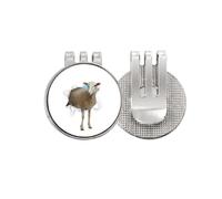 no/no Animal Paper Break Shocks Sheep Golf Ball Marker Hat Cap Clip Enamel Magnetic