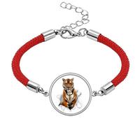no/no Animal Paper Breaks Shock Tigers Lucky Red String Bracelet Rope Bracelet Handmade