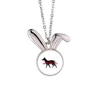 no/no animal protect is everys responsibility Rabbit Necklace Pendant Bunny Animal Jewelry Gift