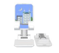 no/no Animation Outline Buildings Adjustable Cell Phone Stand Desk Foldable