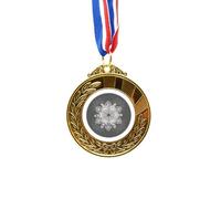 no/no Arabic Style Black White Pattern Gold Award Winner Medal First Place Ribbon