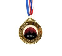 no/no Architecture Landmark Outline Japan Gold Award Winner Medal First Place Ribbon