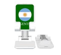 no/no Argentine Football South American Flag Adjustable Cell Phone Stand Desk Foldable