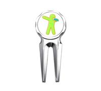 no/no Arms Puppet Bent Twisted Art Deco Fashion Golf Divot Tool Golf Ball Marker Repair Tool