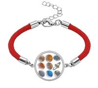 no/no Astronocal Body Solar System Planet Lucky Red String Bracelet Rope Bracelet Handmade