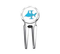 no/no Attacks Around Shark Pillars Golf Divot Tool Golf Ball Marker Repair Tool