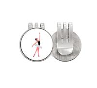 no/no Ballet Action Talent Display Performance Golf Ball Marker Hat Cap Clip Enamel Magnetic