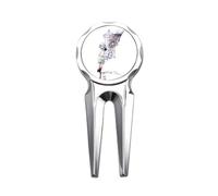 no/no Baroque Architecture Building Watercolor Painting Golf Divot Tool Golf Ball Marker Repair Tool