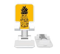 no/no Be a Sweet PineFruit Yellow Quote Adjustable Cell Phone Stand Desk Foldable