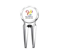 no/no Be Proud Of Who You Are Art Deco Fashion Golf Divot Tool Golf Ball Marker Repair Tool