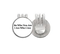 no/no Be Yourself Inspirational Quote Golf Ball Marker Hat Cap Clip Enamel Magnetic