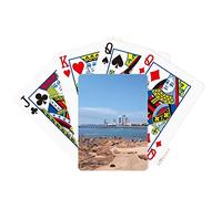 no/no Beach Seaside Crowd Building Poker Playing Card Tabletop Board Game