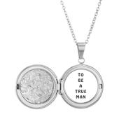 no/no Become True Man Love Future Locket Necklace Hold Picture Jewelry Birthday Gift