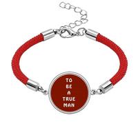 no/no Become True Man Love Future Lucky Red String Bracelet Rope Bracelet Handmade
