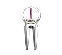 no/no Beijing China City Tourism China Respect Golf Divot Tool Golf Ball Marker Repair Tool