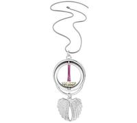 no/no Beijing China City Tourism China Respect Pendant Angel Wings Rotating Necklace Jewelry