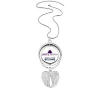 no/no Beijing China Temple Heaven Pendant Angel Wings Rotating Necklace Jewelry