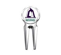 no/no Beijing City Tourism CCTV Station China Golf Divot Tool Golf Ball Marker Repair Tool