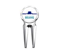 no/no Beijing City Tourism Gatehouse China Golf Divot Tool Golf Ball Marker Repair Tool