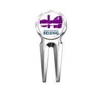 no/no Beijing University Urban Tourism Beijing China Golf Divot Tool Golf Ball Marker Repair Tool