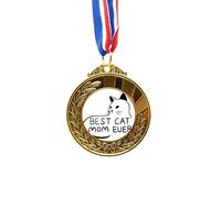 no/no Best Cat Mom Ever Quote DIY Design Gold Award Winner Medal First Place Ribbon