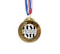 no/no Best Friend Ever Quote Art Deco Fashion Gold Award Winner Medal First Place Ribbon