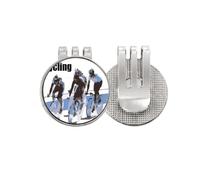 no/no Bicycle Racing Match Art Deco Fashion Golf Ball Marker Hat Cap Clip Enamel Magnetic