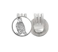 no/no Bird Paint Flying Line Long Golf Ball Marker Hat Cap Clip Enamel Magnetic