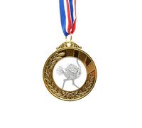 no/no Bird Paint Running Long Art Deco Fashion Gold Award Winner Medal First Place Ribbon
