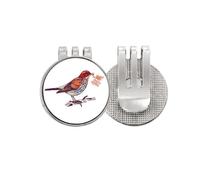 no/no Birds Branch Flowers Fruit Golf Ball Marker Hat Cap Clip Enamel Magnetic