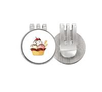 no/no biscuits cherry chote ice Golf Ball Marker Hat Cap Clip Enamel Magnetic