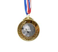 no/no Black And White Beautiful Flowers Gold Award Winner Medal First Place Ribbon