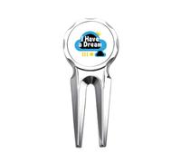 no/no Black Freedom Equality Dream Golf Divot Tool Golf Ball Marker Repair Tool