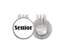 no/no Black Single Words Senior Golf Ball Marker Hat Cap Clip Enamel Magnetic
