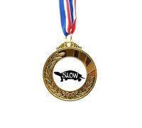 no/no Black Tortoise Animal Outline Natural Gold Award Winner Medal First Place Ribbon