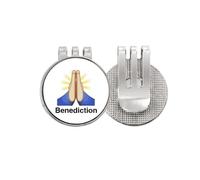 no/no Blessing Prayer Expression Hands Golf Ball Marker Hat Cap Clip Enamel Magnetic