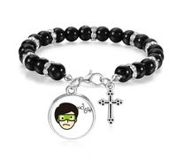 no/no Blindfold Thing Today Eyes Refuse Beaded Bracelet Boho Jewelry for Men Women