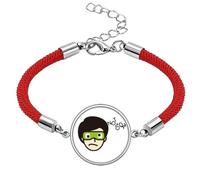 no/no Blindfold Thing Today Eyes Refuse Lucky Red String Bracelet Rope Bracelet Handmade