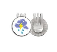 no/no Blink Icon Thunder Sign Golf Ball Marker Hat Cap Clip Enamel Magnetic