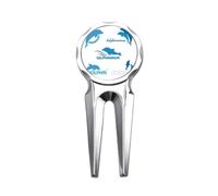 no/no Blue Ocean Dolphin Biology Golf Divot Tool Golf Ball Marker Repair Tool