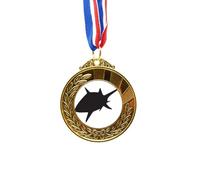 no/no blue ocean Shark biology pattern Gold Award Winner Medal First Place Ribbon