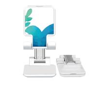 no/no Blue Olive Branch Anti-war Pattern Adjustable Cell Phone Stand Desk Foldable