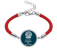 no/no Body Mind Shaping Culture Lucky Red String Bracelet Rope Bracelet Handmade