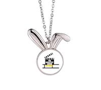 no/no Brazil Carnival World Event Rabbit Necklace Pendant Bunny Animal Jewelry Gift