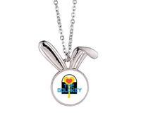no/no brazilian carnival en joy Rabbit Necklace Pendant Bunny Animal Jewelry Gift