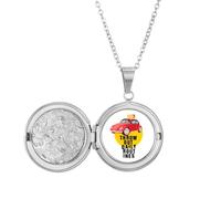 no/no Brazilian Carnival Routine Passion Locket Necklace Hold Picture Jewelry Birthday Gift