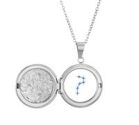 no/no Break Through Adversity Beautiful Lucky Stars Locket Necklace Hold Picture Jewelry Birthday Gift