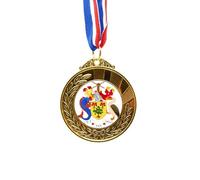 no/no Bridgetown Barbados National Emblem Gold Award Winner Medal First Place Ribbon